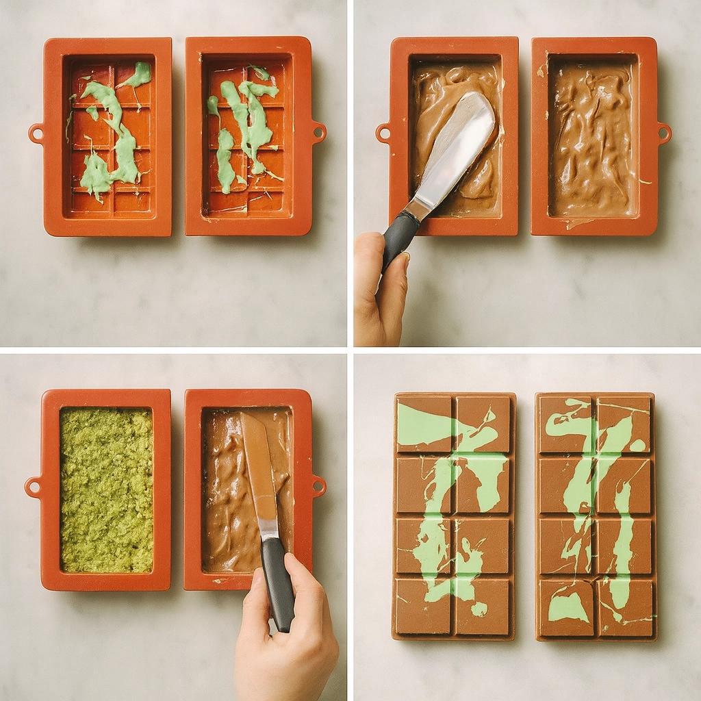 How to Make Dubai Chocolate Bar Recipe Step-by-step making of Dubai chocolate bar recipe