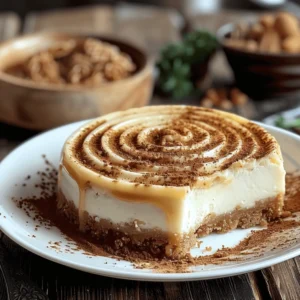 Easy churro cheesecake with cinnamon sugar crust