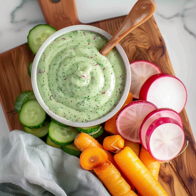 Green Goddess Salad with creamy homemade dressing