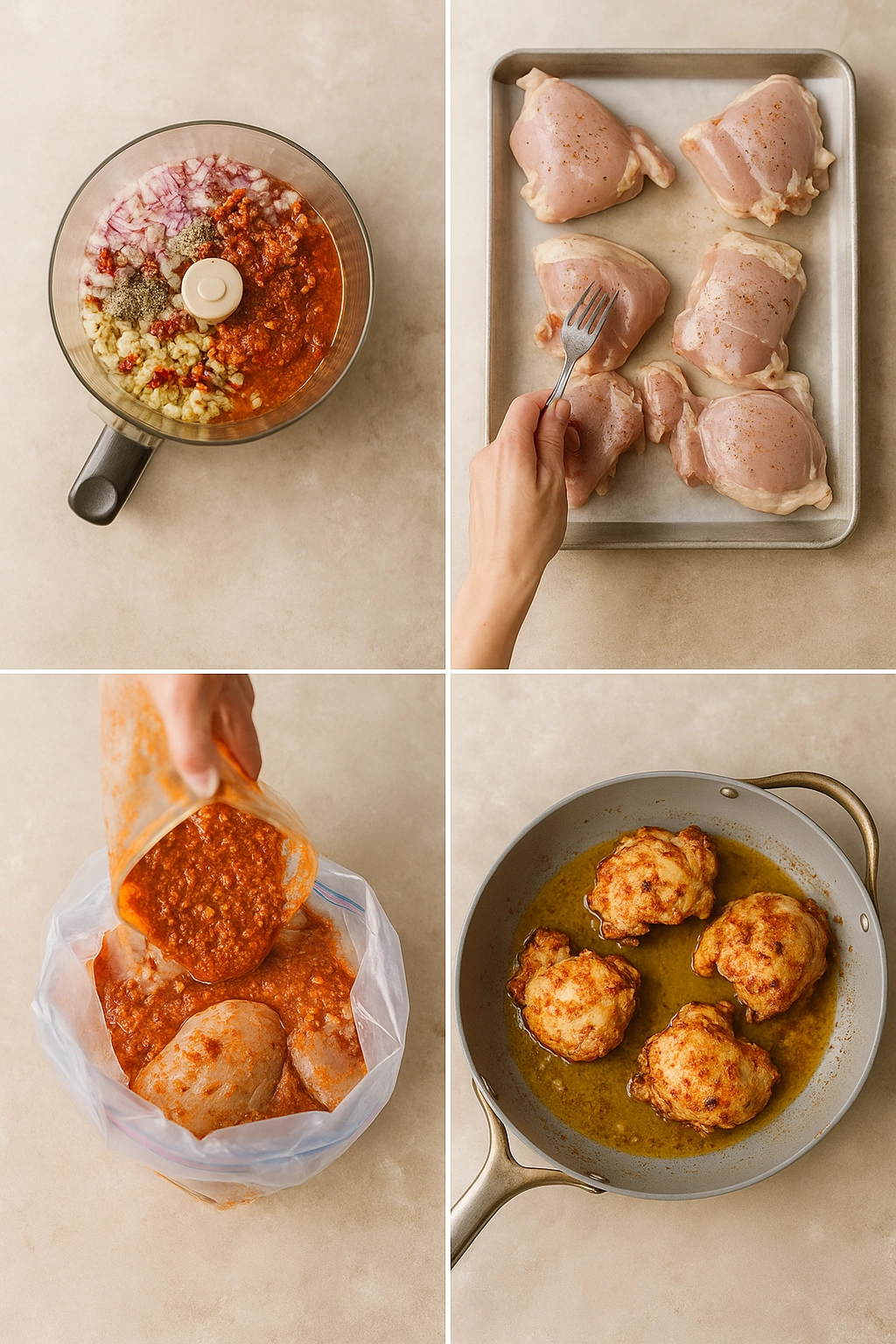 Step-by-step process of making chipotle chicken recipe