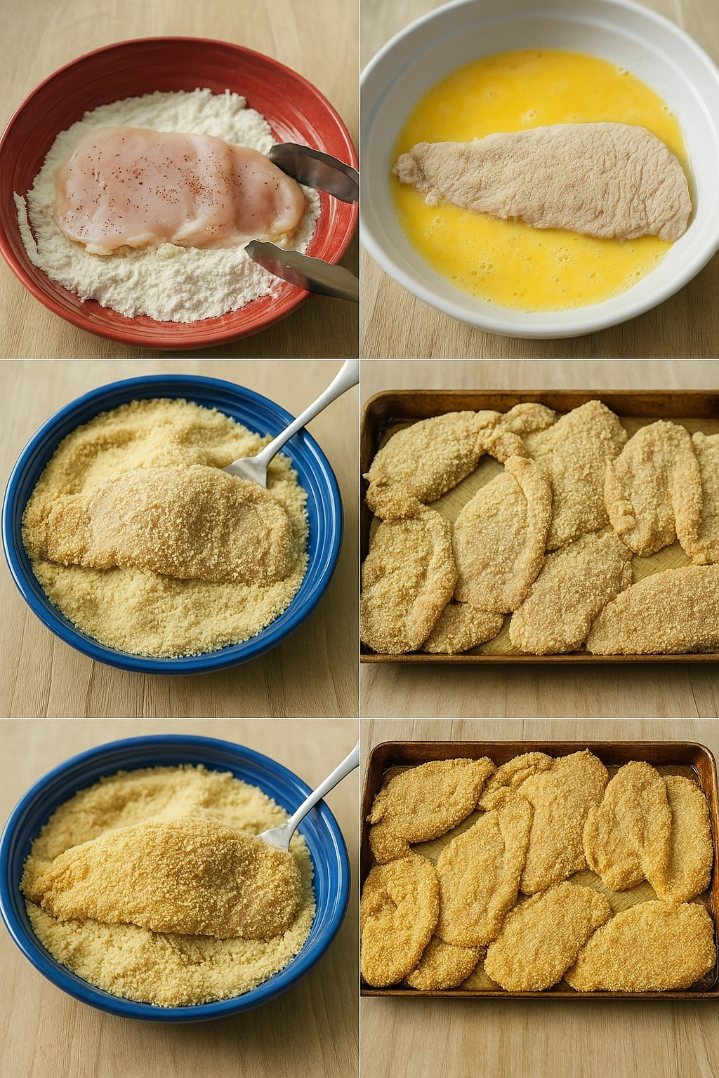 Step-by-step chicken cutlet recipe Indian-style frying process Step-by-step chicken cutlet recipe Indian-style frying process