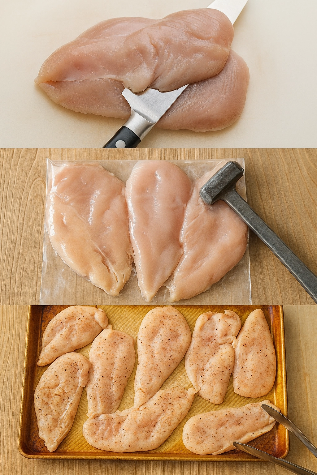 Step-by-step chicken cutlet recipe Indian-style frying process Step-by-step chicken cutlet recipe Indian-style frying process