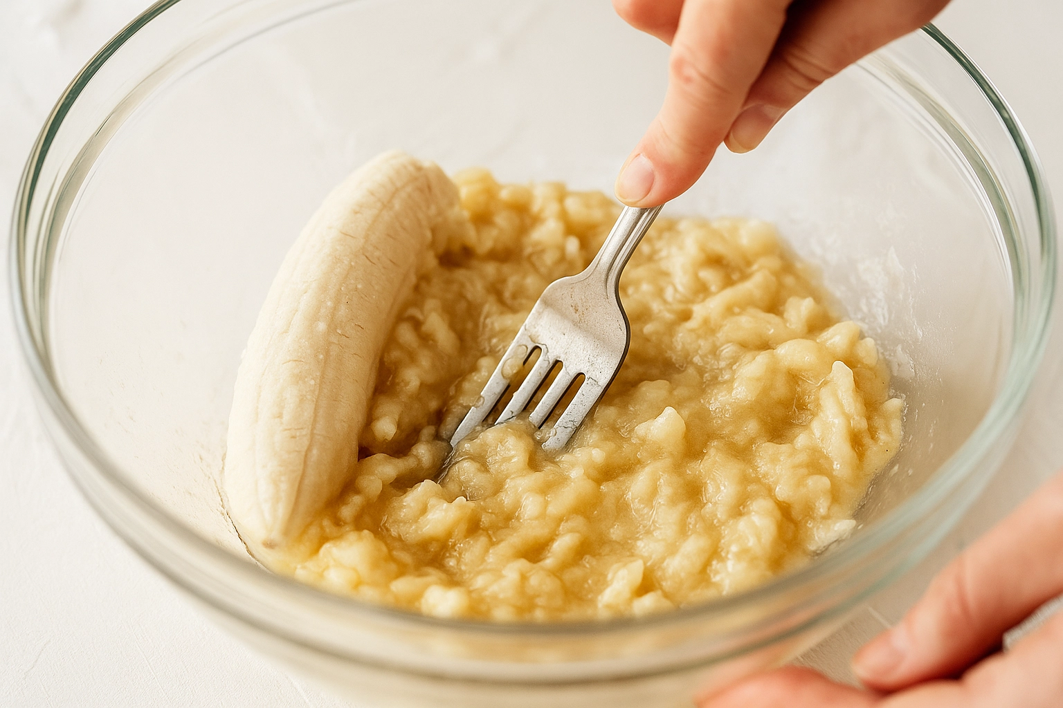 making banana bread recipe no butter batter
