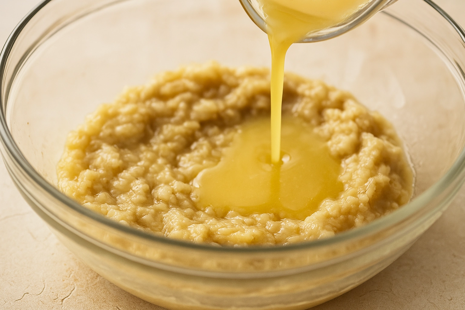 making banana bread recipe no butter batter