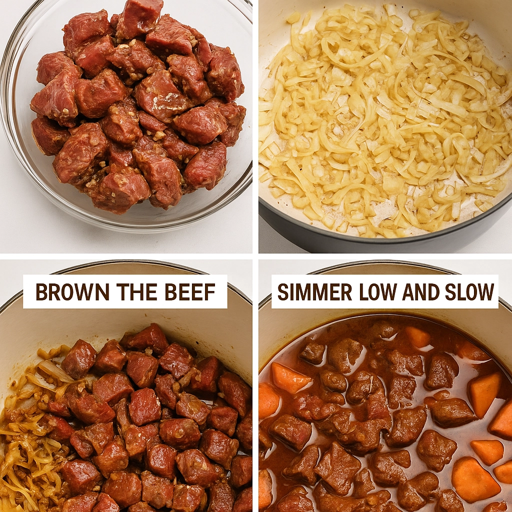 Cooking process for Spicy Vietnamese Beef Stew