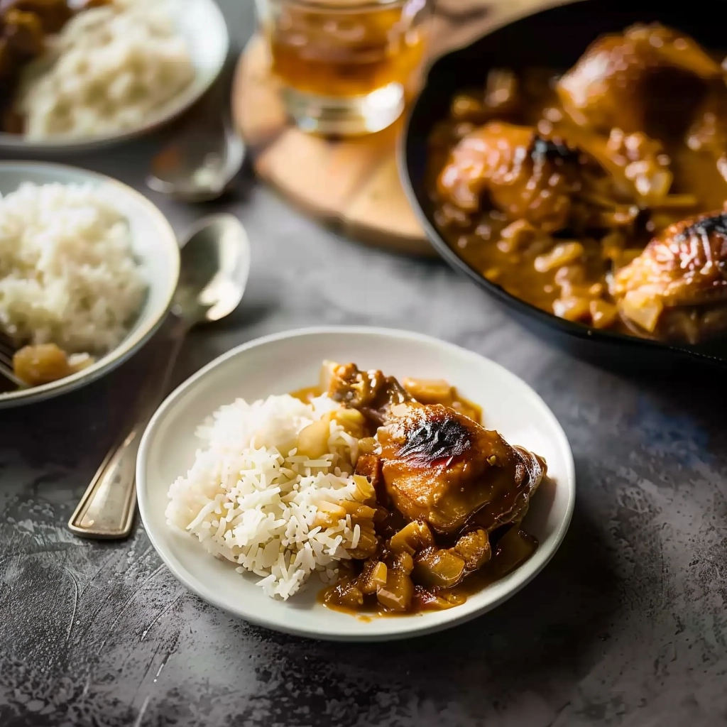 Chicken Yassa recipe with caramelized onions and citrus sauce Chicken Yassa recipe with caramelized onions and citrus sauce