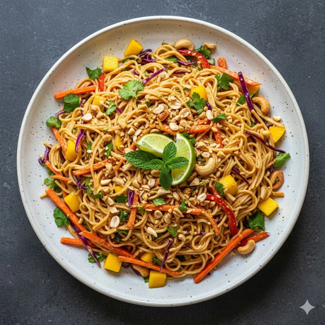 The Ultimate Vibrant Thai Noodle Salad with Creamy Peanut Sauce