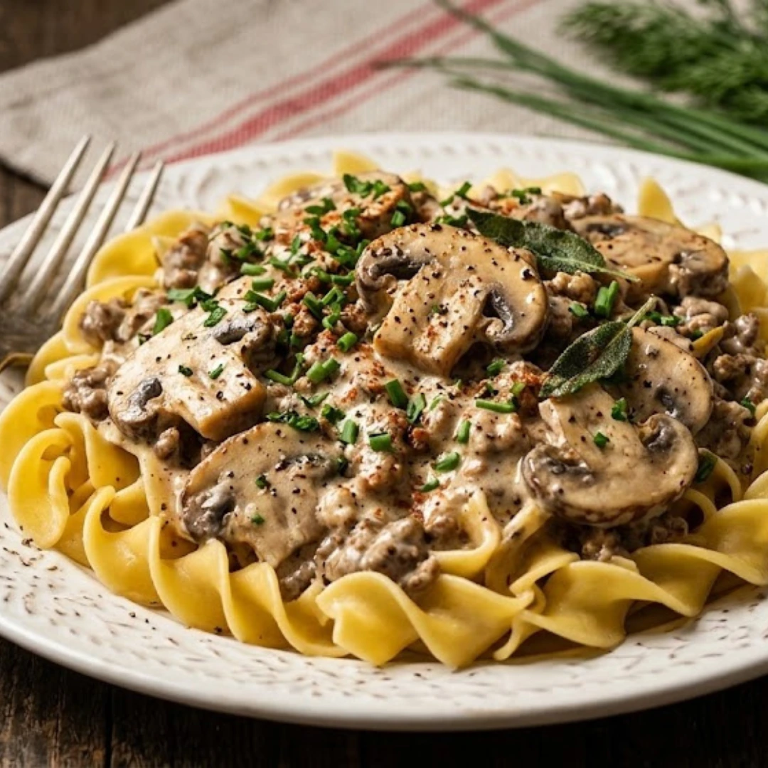 Beef Stroganoff with Ground Beef