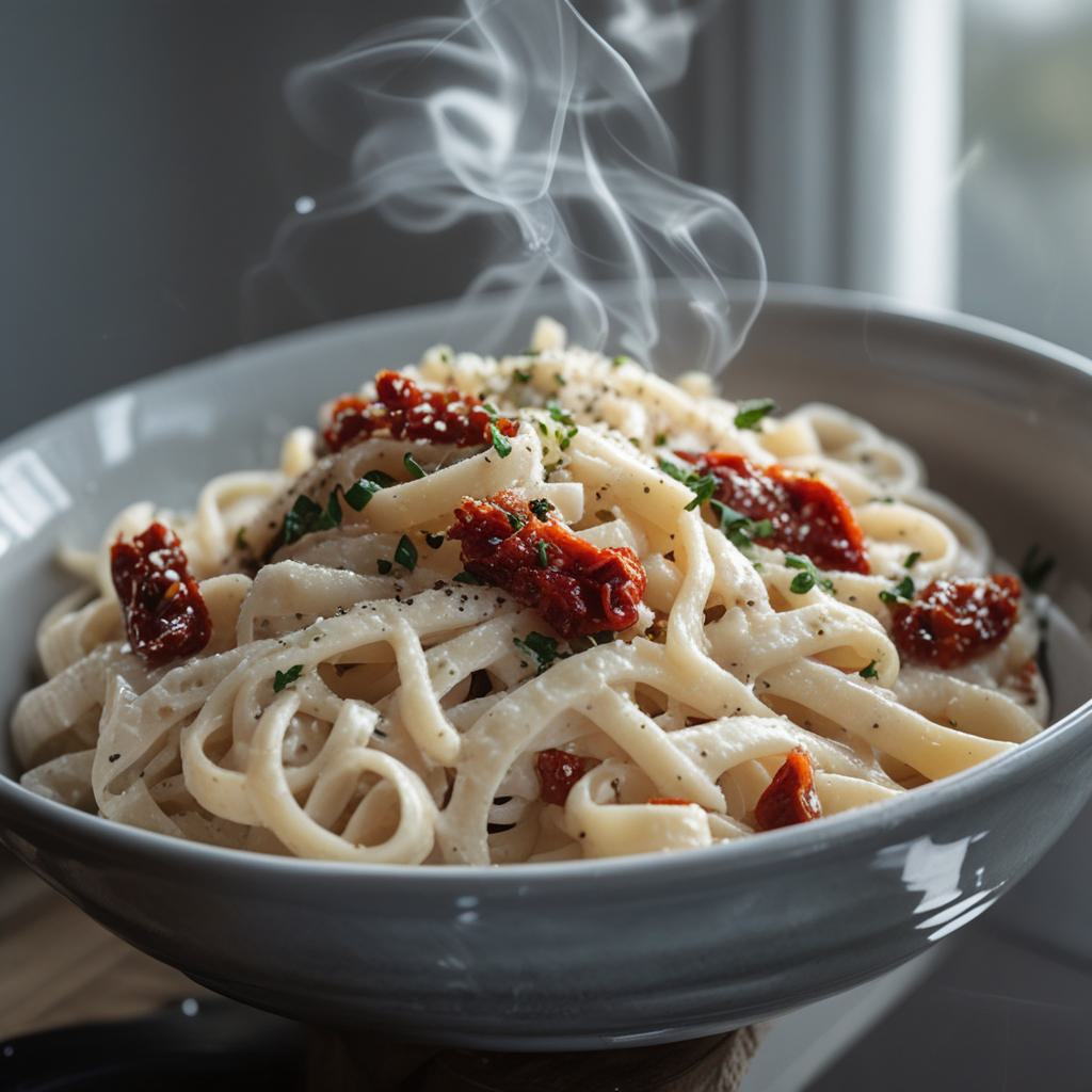 Easy Creamy Sun-Dried Tomato Vegan Pasta Recipe