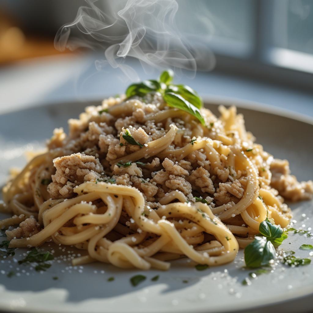 Quick Weeknight Ground Chicken Pasta