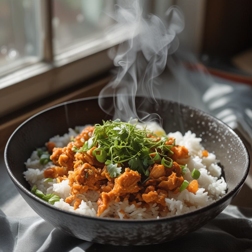 Spicy Chicken Stir-Fry Rice Bowl Recipe