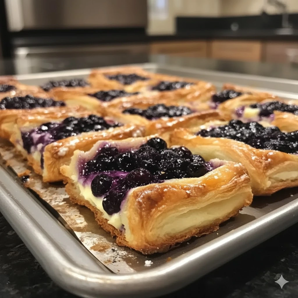 Blueberry Cream Cheese Danish: A Flaky Brunch Masterpiece